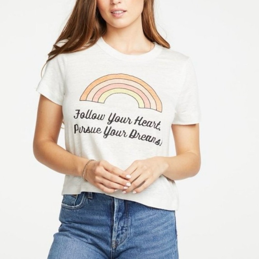 Chaser Follow Your Heart Pursue Your Dreams Tee NWT Small